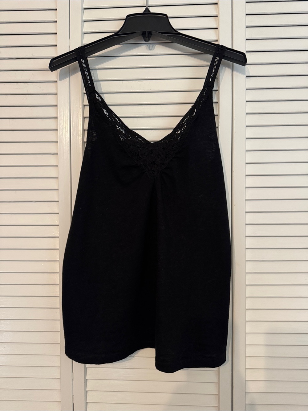 Banana Republic Black Crochet Detail Tank